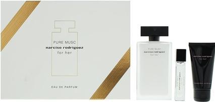 Image du produit Narciso Rodriguez Pure Musc For Her 3 Piece Gift Set: Eau De Parfum 100ml (Set parfum)