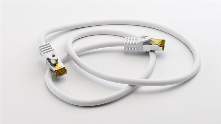 Productafbeelding Goobay GoobayCat.7 Raw cable patchkabel, S/FTP (PiMF), Wit, 0,5 m (S/FTP, CAT7, 0.50 m)