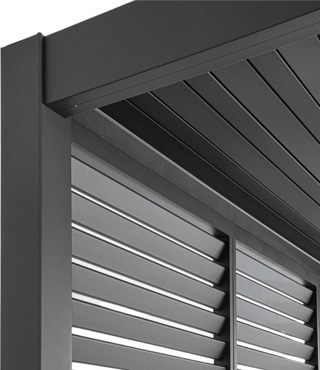 Image du produit Ventaris 1x élément mural à lamelles pour pergola Mirador (9 cm, 113 cm)