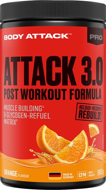 Immagine prodotto Body Attack Post Attack 3.0 (lattina da 900g) (Arancia, 1 pz., 900 g)