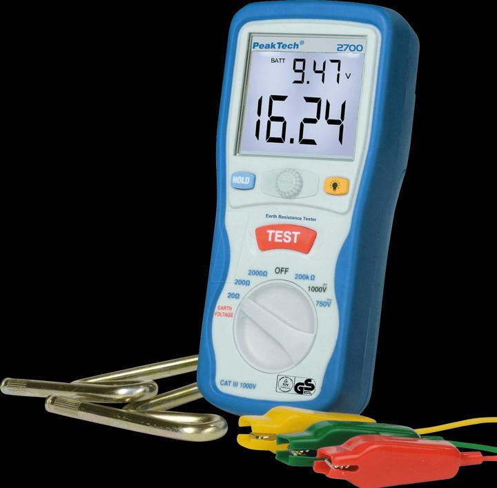 Actual product image Peaktech P 2700 Earth resistance meter (Measuring device case)