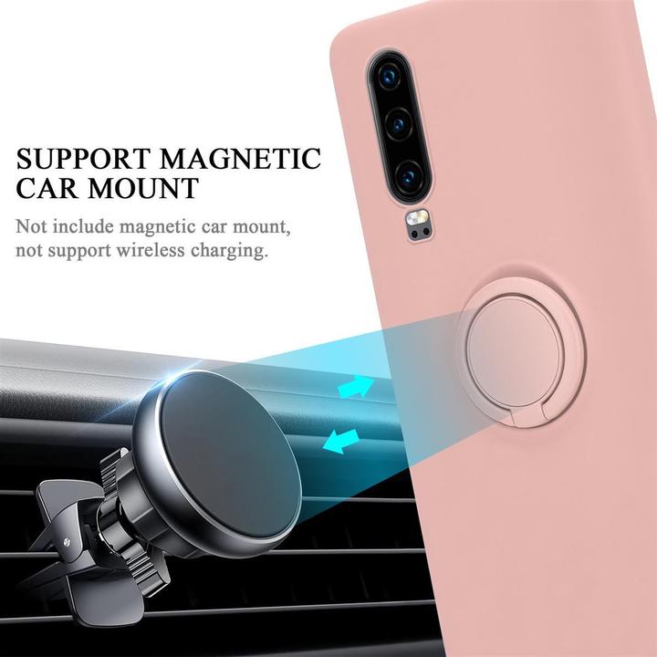 Productafbeelding Cadorabo TPU Vloeibare Ring Silicone Hoesje (Huawei P30)