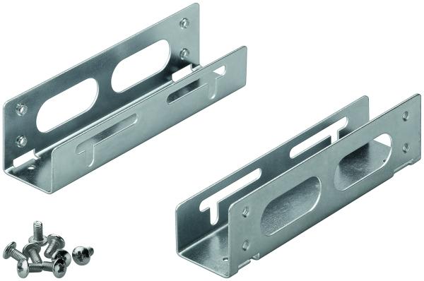 Produktbild Goobay Doppelter Festplatten-Einbaurahmen 2.5" auf 3.5", Silber