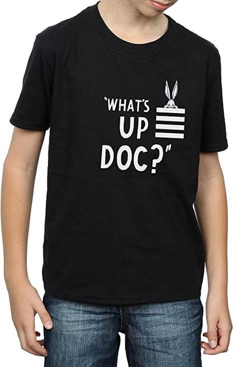 Actual product image Looney Tunes Boys What's Up Doc Bugs Bunny Striped Cotton T-Shirt (116)
