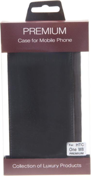 Image du produit OEM Étui à clapet en cuir fin HTC One M8 - Noir (HTC One (M8), HTC One M8s)
