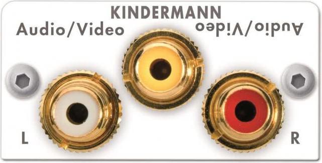Produktbild Anschlussblende weiss 7444AZA530 Video/Audio L/R 50x50 1/2 (0.16 m)