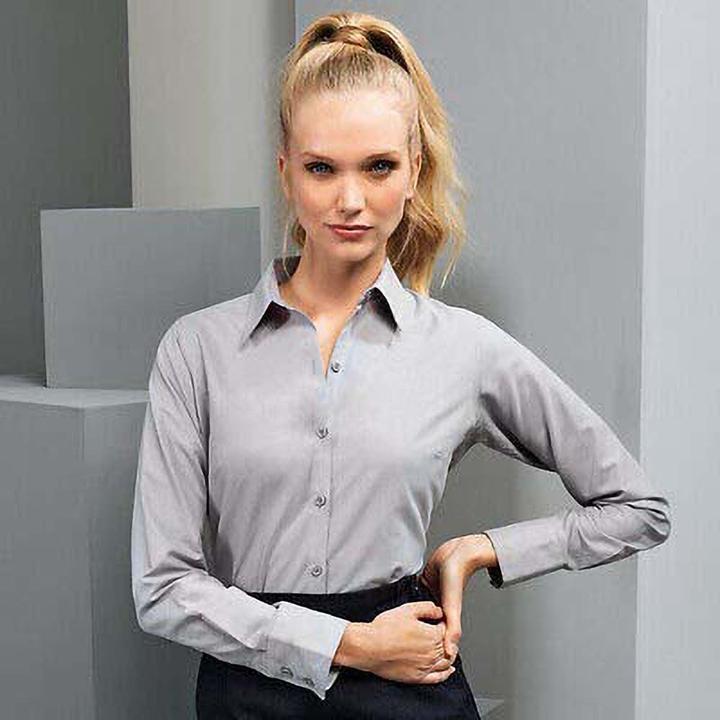 Produktbild Premier OxfordBluse Bluse Arbeitshemd langärmlig (42)