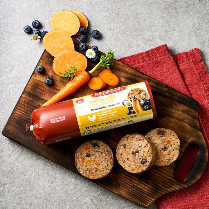 Produktbild Fleischeslust Nassfutter Feines Geflügel mit Süsskartoffel 200 g (Adult, 1 Stk., 200 g)