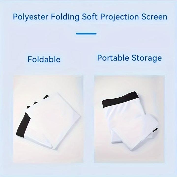 Image du produit PhoneLook Écran de projection double face 16:9 avec tissu doux facile à nettoyer et à repasser (120 pouces, 30 (120", 16:9)