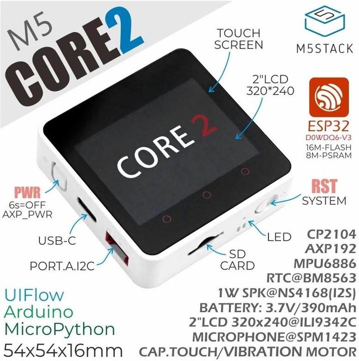 Produktbild M5Stack ESP32 Core 2