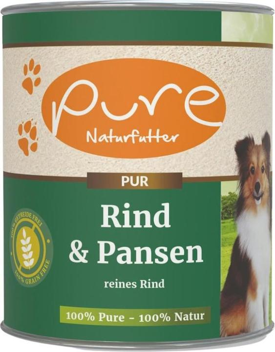 Immagine prodotto Pure Naturfutter Menu cane manzo con rumine (Adulto, 1 pz., 800 g)