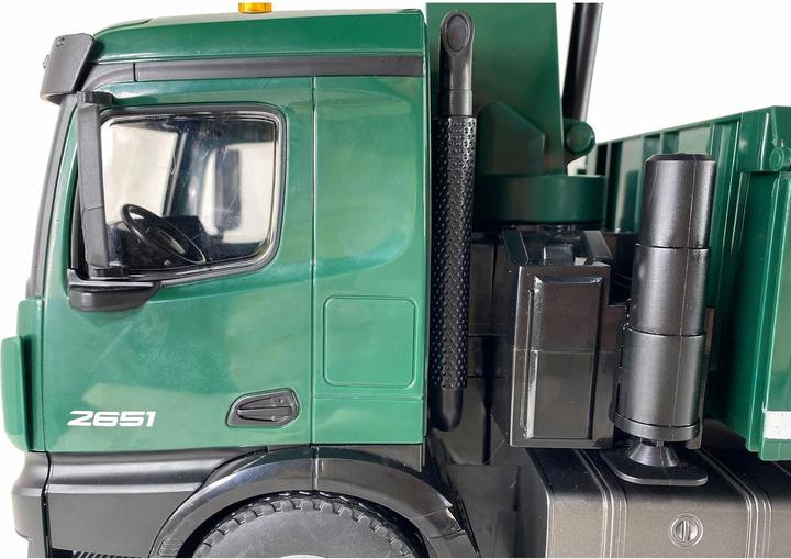 Image du produit Amewi Mercedes-Benz Arocs Licence Camion Grue Avec Benne Rtr Vert (RTR Prêt à fonctionner)