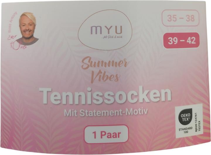 Produktbild MYU Tennissocken Happy (35 - 38)