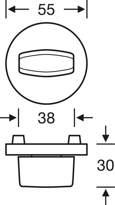 Actual product image FSB Lever handle set 12 1144 ASL on rosette WC, satin stainless steel (Door set)