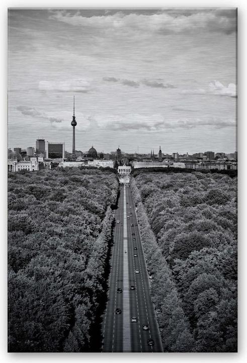 Actual product image Trenddeko The sky over Berlin (70 x 100 cm)