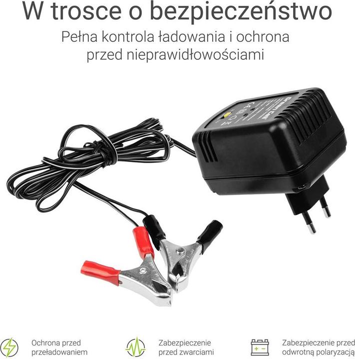 Immagine prodotto GreenCell Caricabatterie (12V, 6V, 0.60 A)