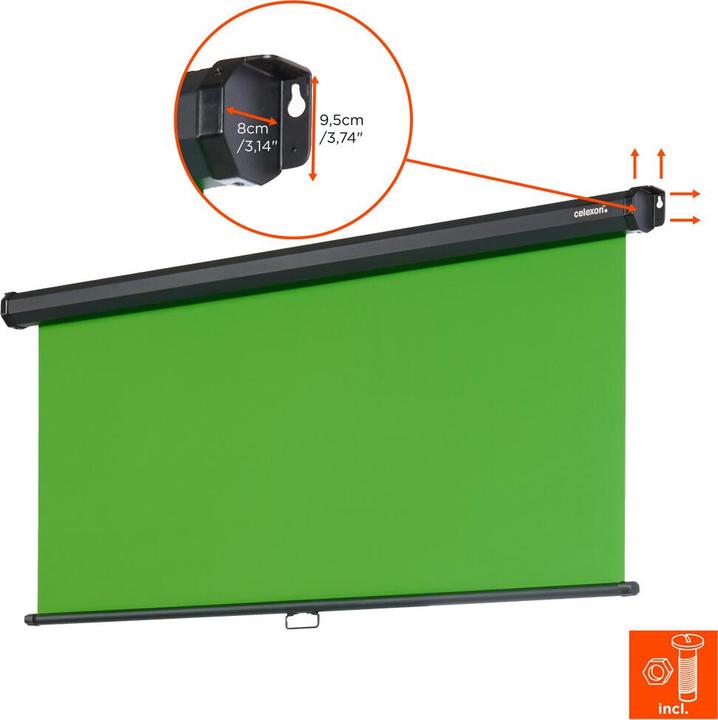 Image du produit Celexon Ecran vert Chroma Key Roller blind (1:1)