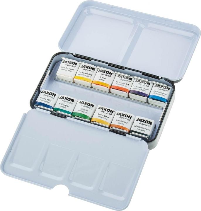 Image du produit Jaxon Encrier aquarelle 12ST 1/2 godets (Multicolore)