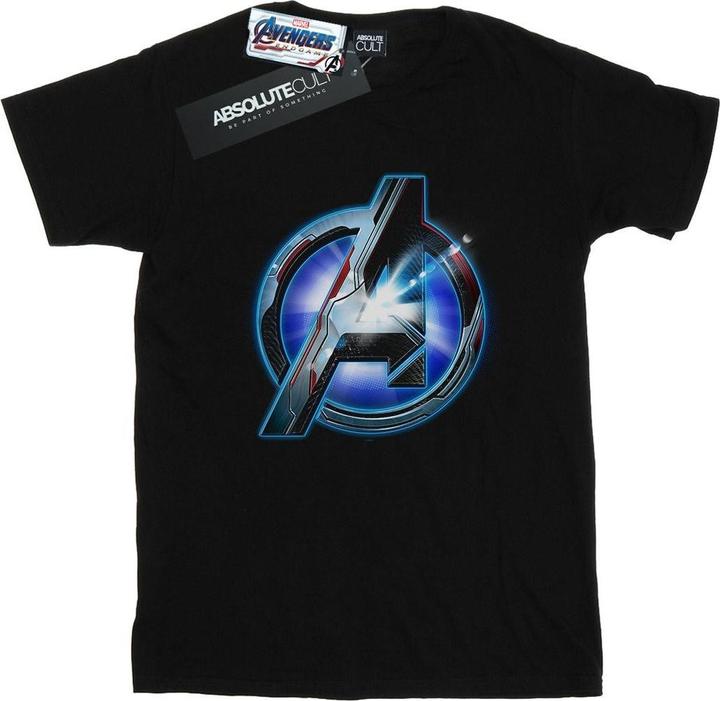 Actual product image Boys Avengers Endgame Glowing Logo T-Shirt (128)