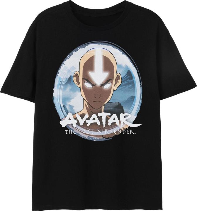Actual product image Avatar: The Last Airbender Mens Aang Circle Short-Sleeved T-Shirt (M)
