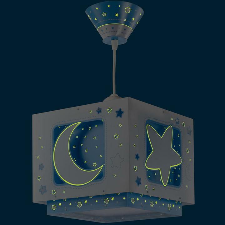 Image du produit Dalber Lampe à suspendre Moonlight Glow in Dark Blue (E27)