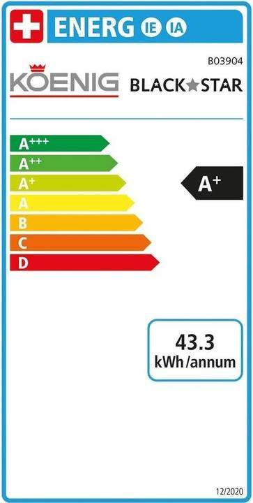 Etichetta energetica Koenig Stella Nera