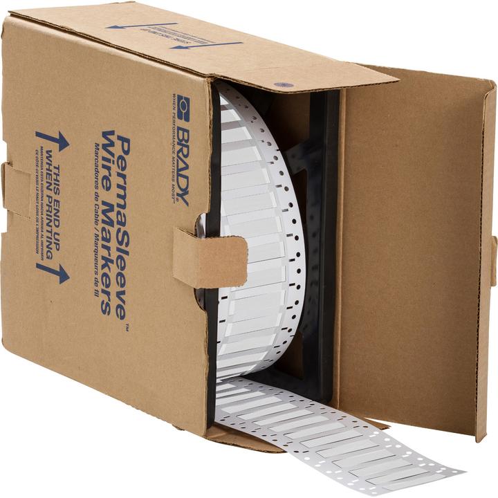 Immagine prodotto Brady LSZH-250-2-WT-4, B-7641, tubo termorestringente PermaSleeve 2:1, bianco, 12,70 x 11,15 mm, a basso