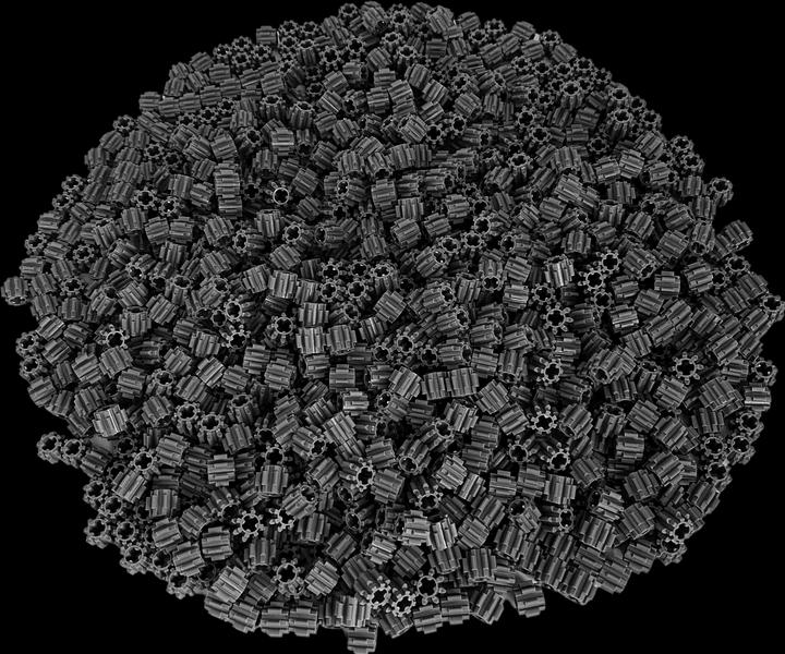 Produktbild LEGO Technic Zahnrad Dunkelgrau - 25 Stück - Dark bluish gear 10928 (10928, LEGO Zubehör)