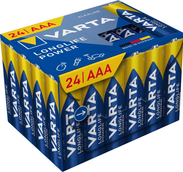 Actual product image Varta Var Long Pow Cube AAA 24x (24 pcs., AAA, 1260 mAh)