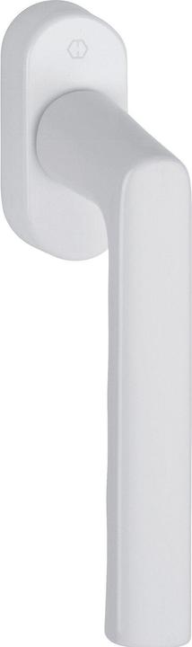 Actual product image Hoppe Window handle Hamburg 0700L/U26 aluminium F9016 traffic white 32-42 mm standard (Window handles)