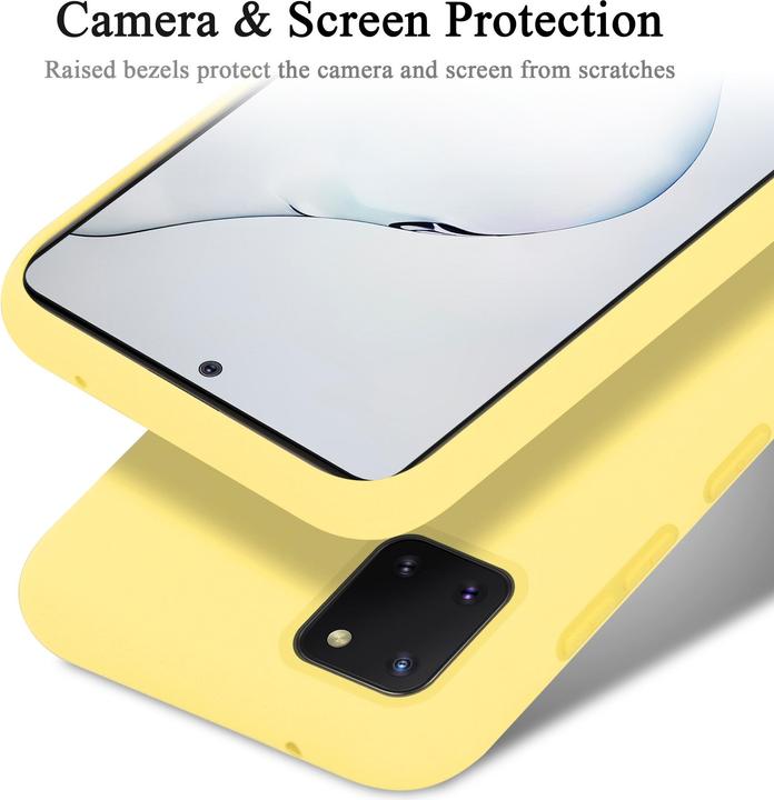 Immagine prodotto Cadorabo Copertura della cassa del silicone liquido TPU (Samsung Galaxy A81)