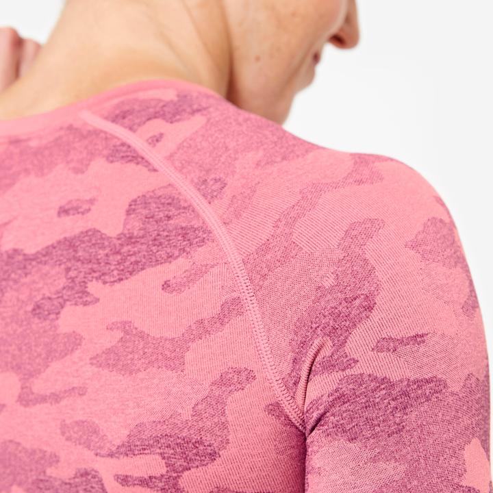 Produktbild Domyos Langarmshirt Crop Top Damen - rosa (L)