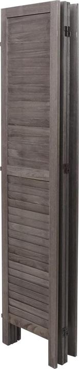 Image du produit Mendler Paravent HWC-G30, Cloison de séparation visuelle, Shabby-Look 170x162cm - gris-brun