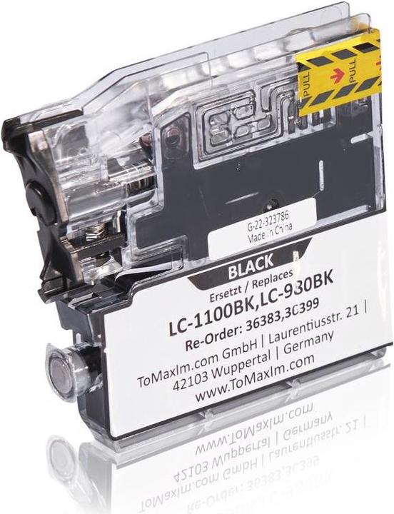 Actual product image Inkadoo Printer Cartridges Compatible with Brother LC-1100BK XL Ink Cartridge, Black Black (FC)