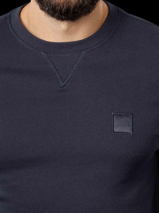 Image du produit Hugo Boss Boss Orange Crew Neck Westart Logo Sweatshirt Dark Blue (XL)