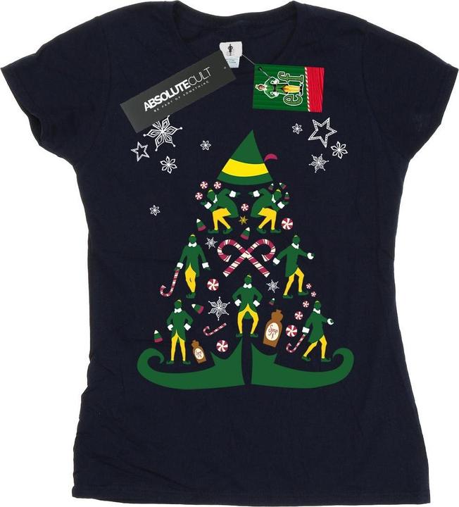 Immagine prodotto Elf Christmas Tree Maglietta Donna (XL)