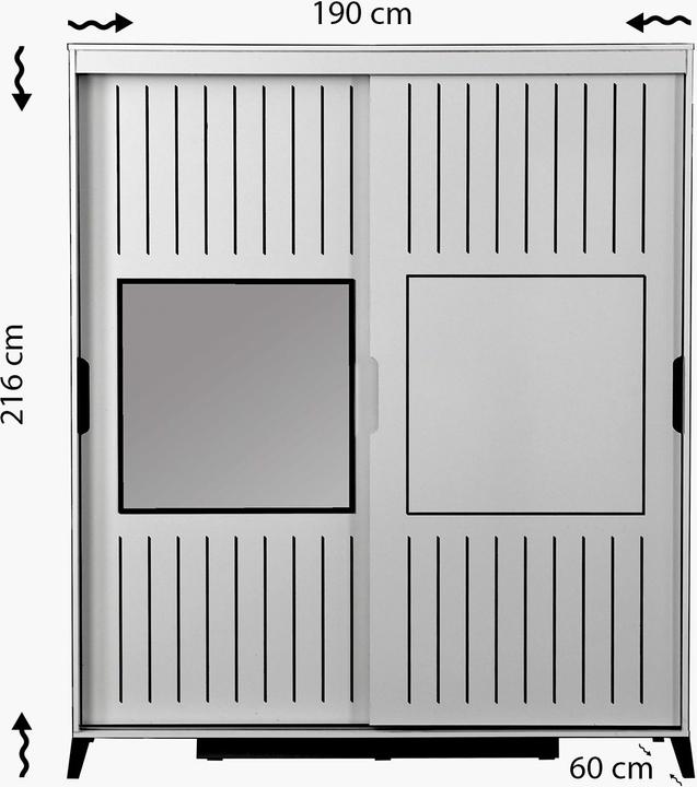Image du produit Hanah Home Aydin (190 x 60 x 216 cm)