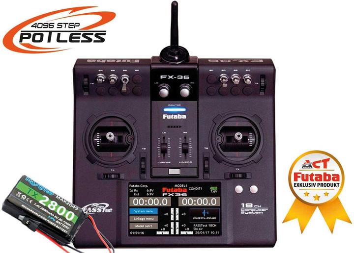 Image du produit Futaba Télécommande FX36 Potless Pult 2,4 GHz