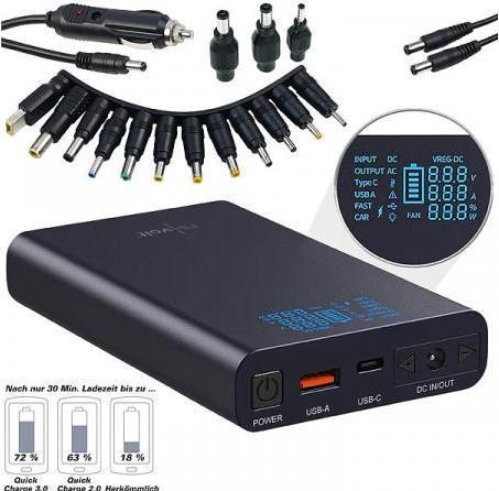 Image du produit Revolt Banque d'énergie USB (18000 mAh, 120 W, 66.60 Wh)