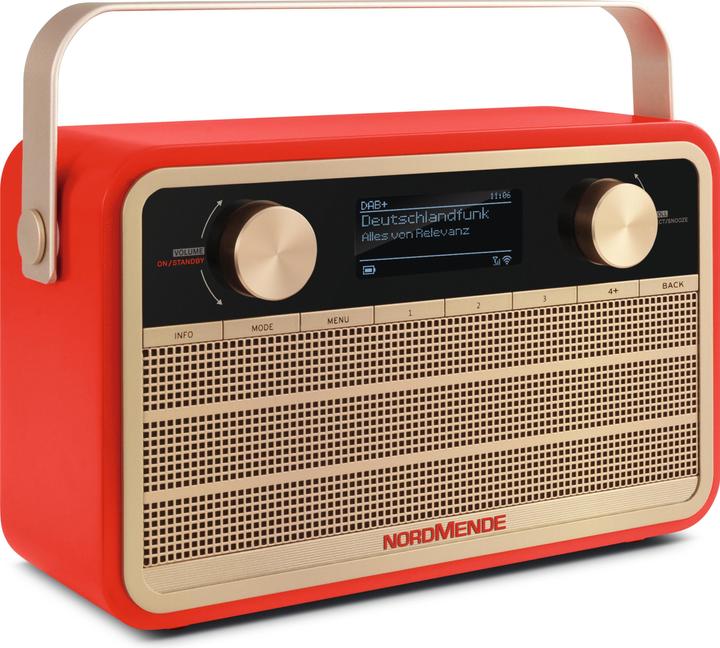 Immagine prodotto Nordmende Transita 121 IR Rosso (VHF, DAB, Web radio, Bluetooth, WiFi)