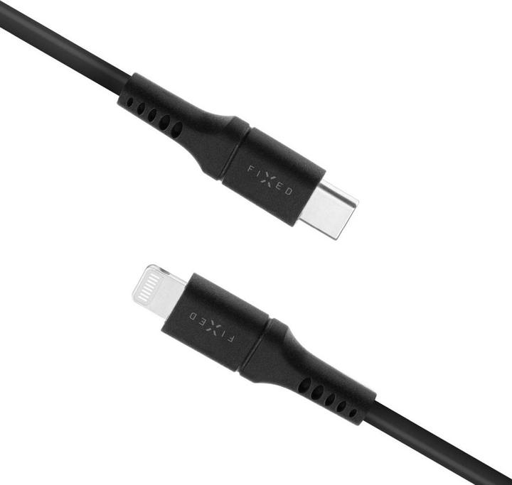 Image du produit Fixed Liquid Silicone Cable USB-C/Lightning, 2m, noir (2 m)