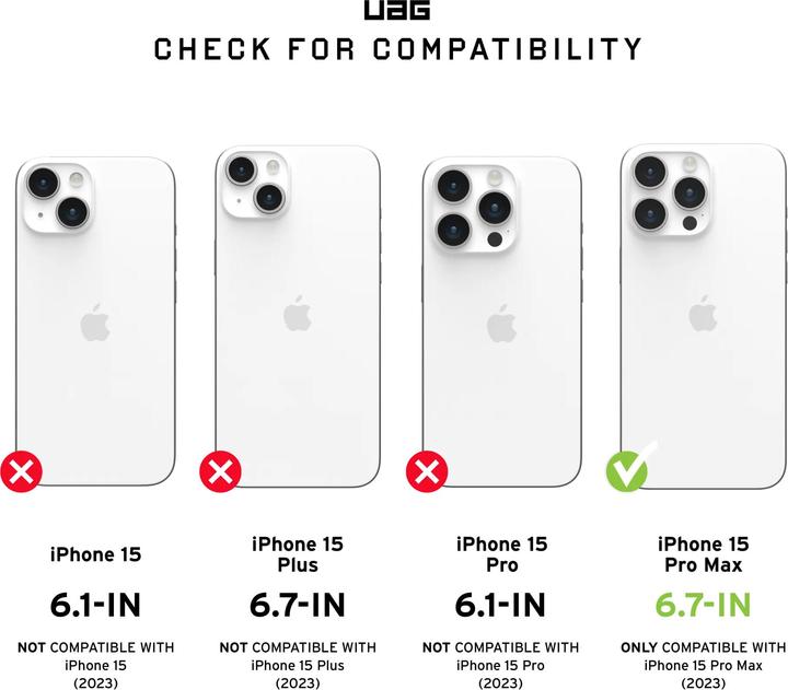 Actual product image UAG Pathfinder Magsafe Case (Apple iPhone 15 Pro Max)
