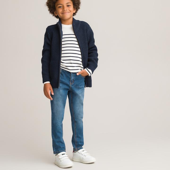 Produktbild La Redoute Collections Strickjack mit Reissverschluss und Stehkragen (110)