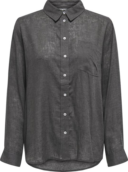 Image du produit Only Chemise unie en lin mélangé Chemise (L)
