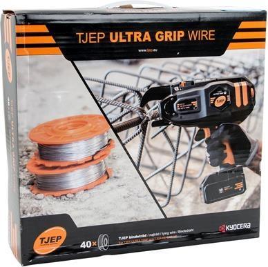 Image du produit TJEP Fil d'attache 40 rouleaux Ultra Grip, galvanisé, 0,8mm x 100m