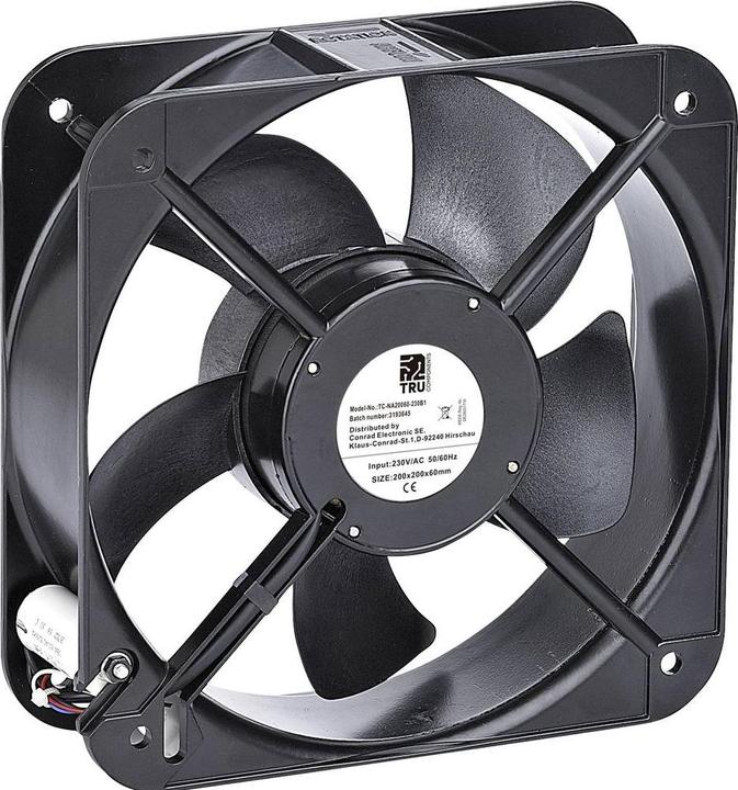 Produktbild Tru Components TC-NA20060-230B1 Axiallüfter 230 V/AC 890 m³/h (L x B x H) 200 x (200 mm)