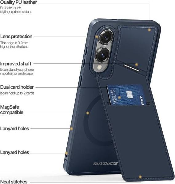Immagine prodotto Dux Ducis Rafi II Mag Series PC und TPU Hardcase Hülle (Samsung Galaxy S25 Edge)