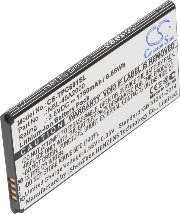 Actual product image XCell Battery suitable for TP-Link Neffos C5L mobile, smartphone, phone like NBL-45A2000 1750mAh 3.8V