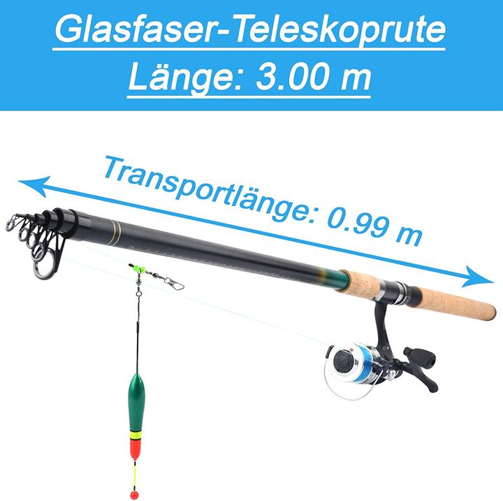 Actual product image Q-Tac Fishing set carp (Telescope, Fishing set, 300 cm)