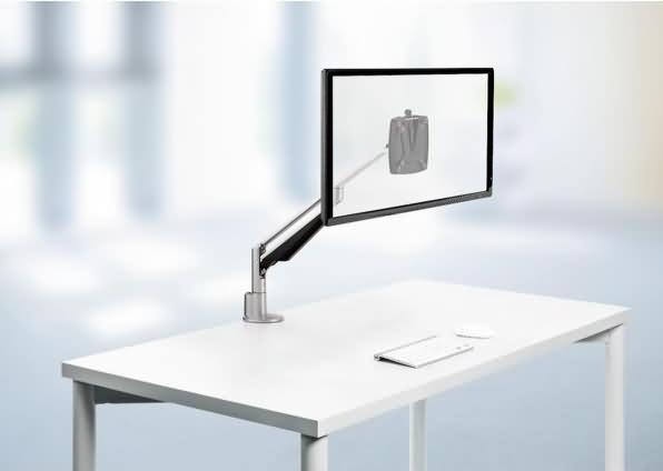 Actual product image Novus Monitor support arm Clu 2 2 - 7 kg silver Tischbef. (Table)